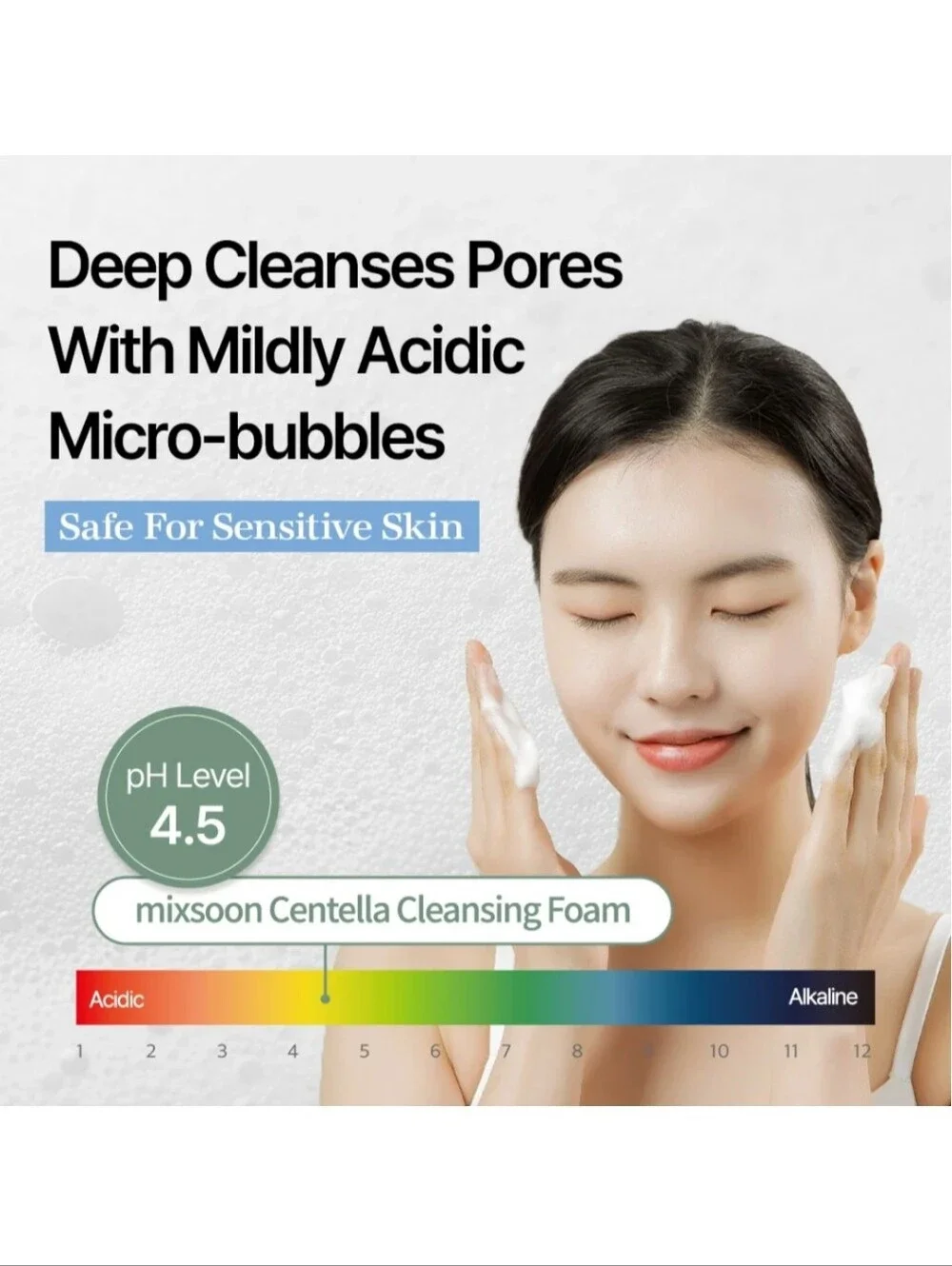 MIXSOON CENTELLA CLEANSING FOAM.